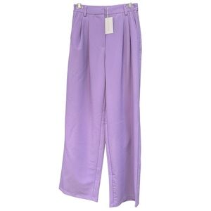 Lucy Paris Lavender Wide Leg Pants XS NWT High Rise Dress Trousers